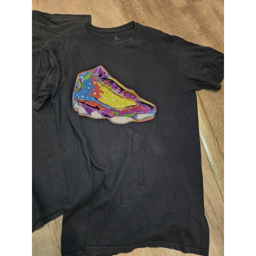 Nike Air Jordan Black‎ Tshirts Graphic Men's Sz XLarge